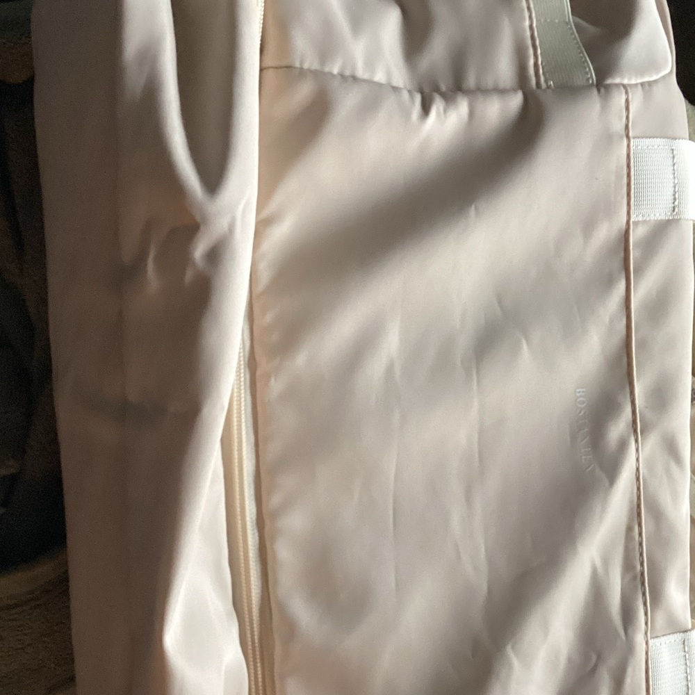 Ivory Backpack with Side Zipper